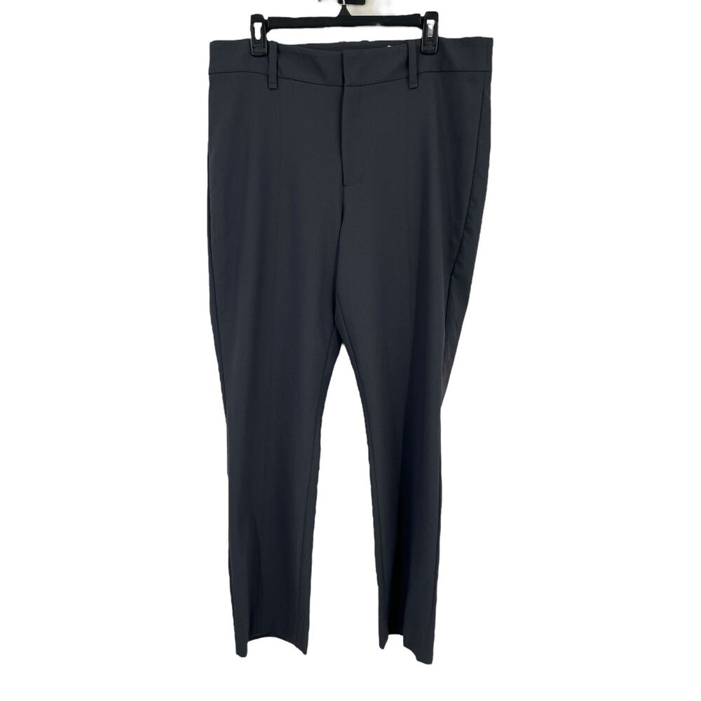Vince Pants front seam straight stretch dark gray size 16
